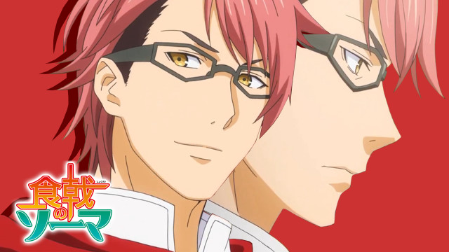 Red haired anime boys glasses free wallpaper for desktop - medium preview image