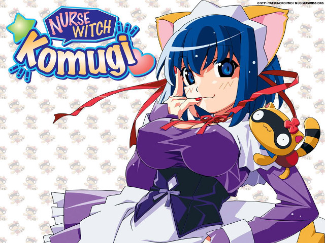 Anime bluehair catears holdingtoy poster free wallpaper for desktop - medium preview image