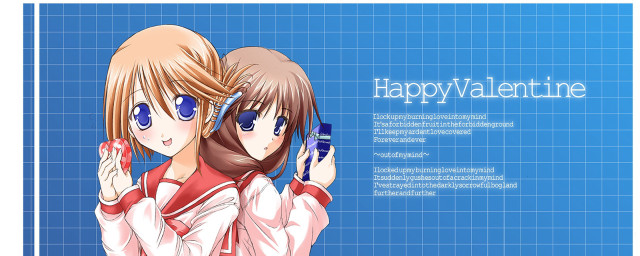 Anime girls cell phones happy free wallpaper for desktop - medium preview image