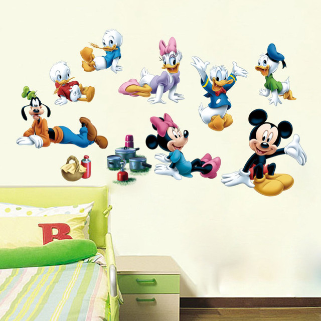 Bedroom mickey mouse cartoon characters free wallpaper for tablet - medium preview image