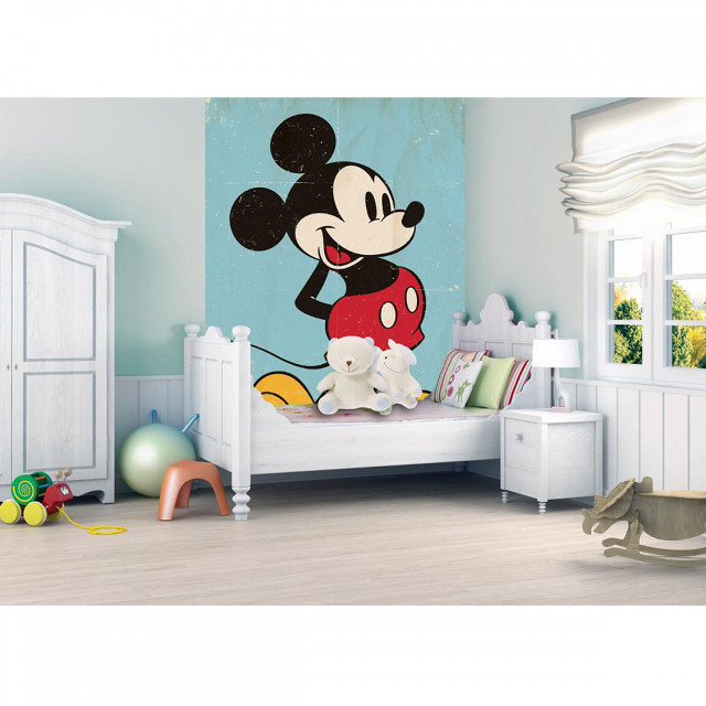 Mickey mouse bedroom white bed free wallpaper for tablet - medium preview image