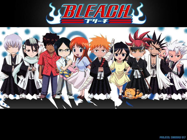 Anime characters group black background #4 free wallpaper for desktop - medium preview image