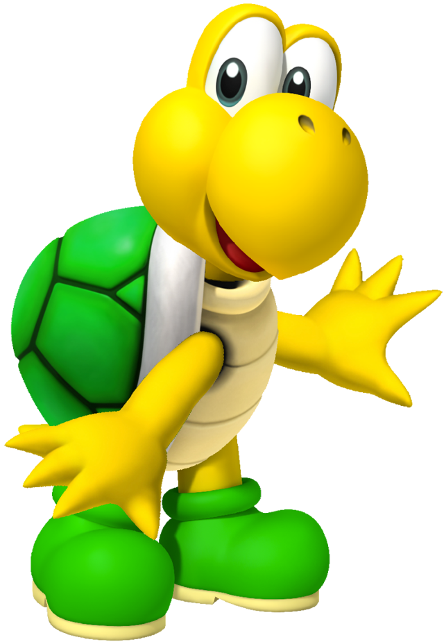 Cartoon turtle green shell white free wallpaper for mobile - medium preview image