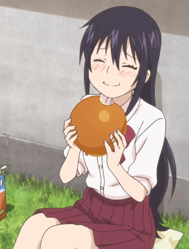 Girl sitting ground large object free wallpaper for mobile - medium preview image