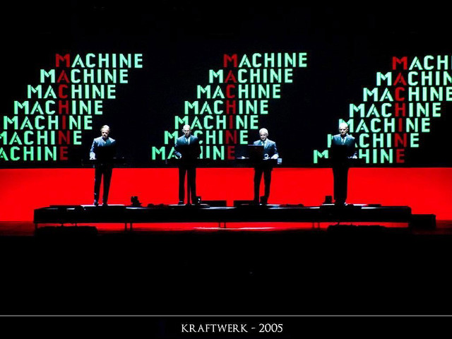 Three men stage red black free wallpaper for desktop - medium preview image