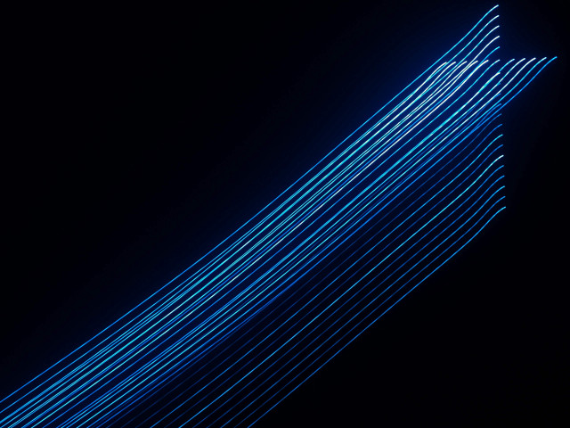 Long exposure plane night sky free wallpaper for desktop - medium preview image