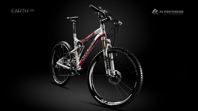 Bike redwhite stripe darkroom photorealism free wallpaper for desktop - medium preview image