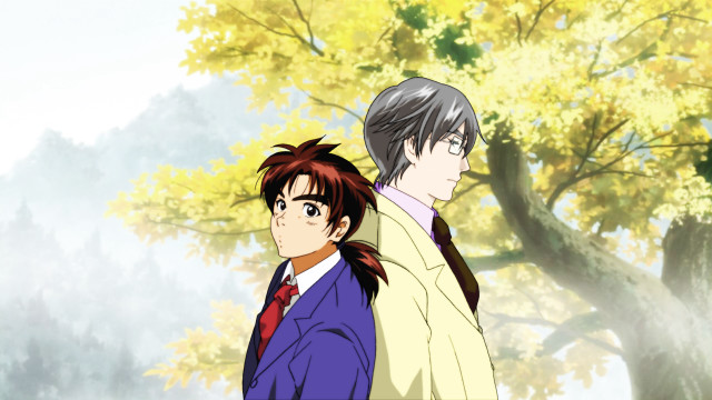 Man woman tree yellow leaves #2 free wallpaper for desktop - medium preview image