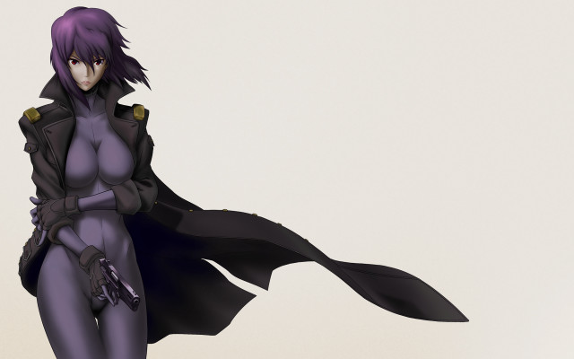 Woman purple outfit black cape free wallpaper for desktop - medium preview image