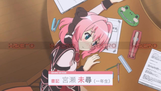 Girl desk papers pen frog free wallpaper for desktop - medium preview image