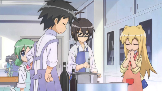 Group people kitchen counter wine free wallpaper for desktop - medium preview image