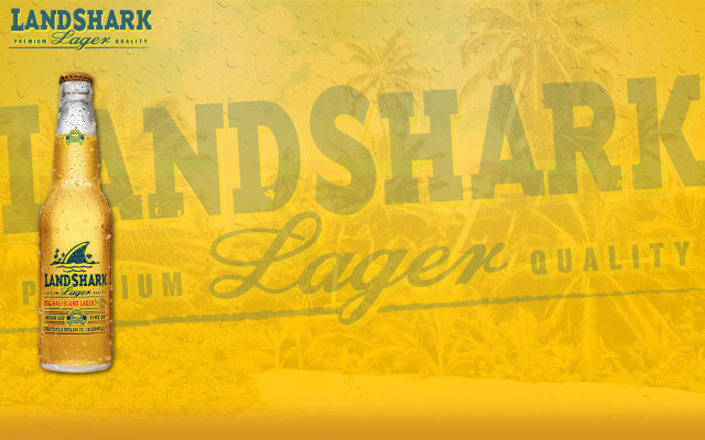 Land shark lager yellow palm free wallpaper for desktop - medium preview image