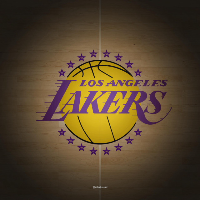 Lakers logo wooden wall stars free wallpaper for tablet - medium preview image