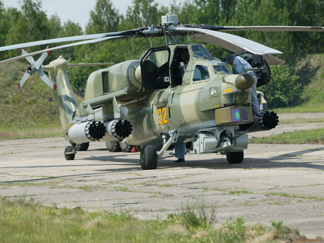 Military helicopter runway forest trees free wallpaper for desktop - medium preview image