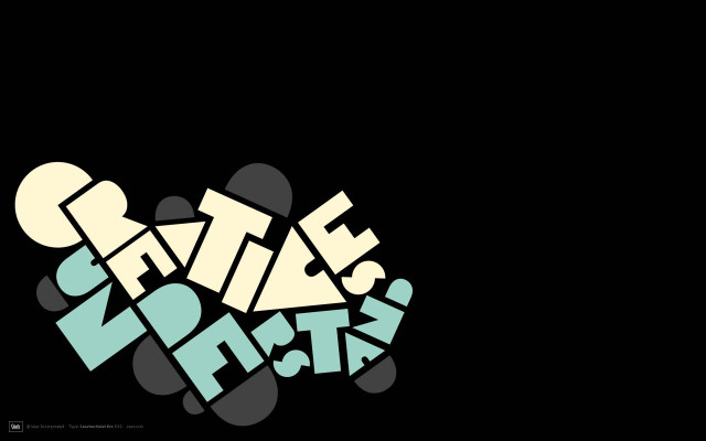 Black background graffiti typography illustration free wallpaper for desktop - medium preview image