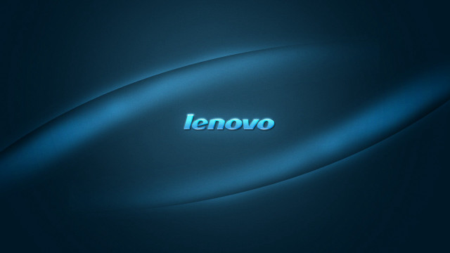 Blue background lenovo side light free wallpaper for desktop - medium preview image