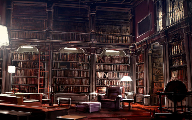 Books room chair lamp table free wallpaper for desktop - medium preview image