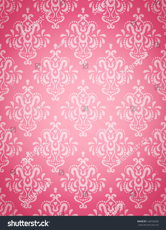 Pink white floral wallpaper pattern free wallpaper for mobile - medium preview image