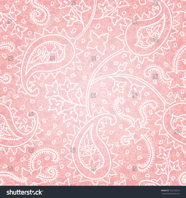 Pink paisley background white patterns free wallpaper for tablet - medium preview image