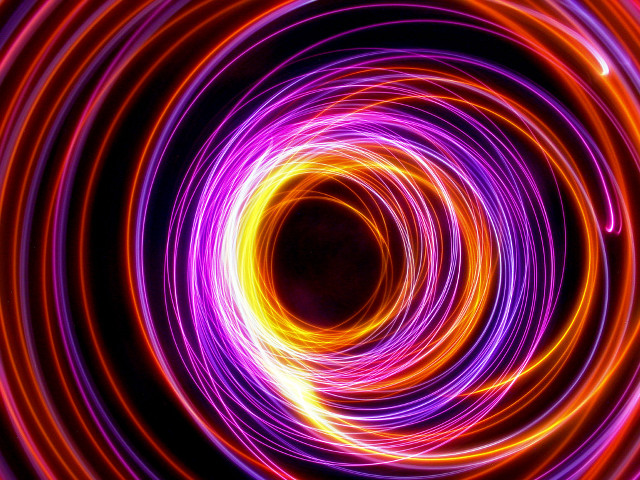 Colorful swirl light dark black free wallpaper for desktop - medium preview image