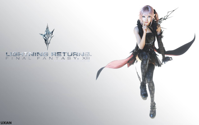 Woman pinkhair blackclothes knife sword free wallpaper for desktop - medium preview image