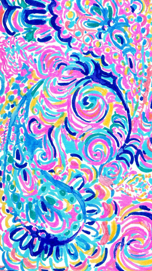 Colorful painting swirls bubbles surface free wallpaper for mobile - medium preview image