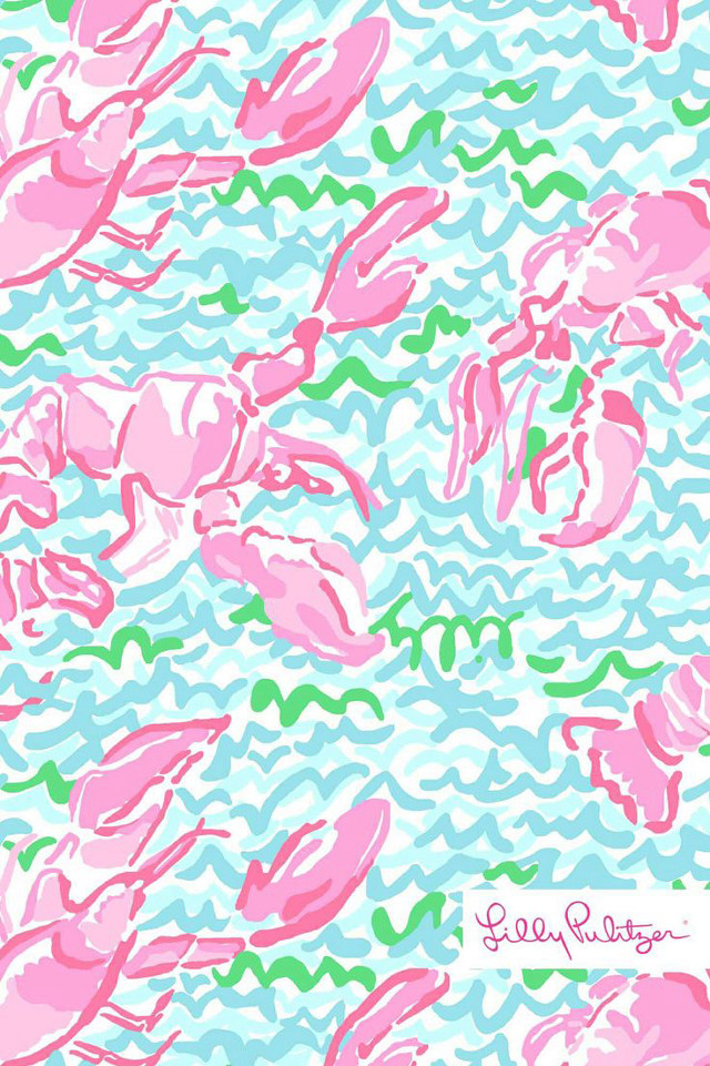 Pink blue pattern flowers green free wallpaper for mobile - medium preview image