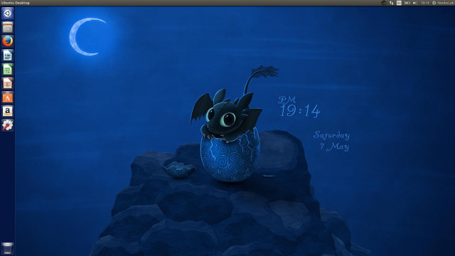 Computer screen cartoon mouse moon free wallpaper for desktop - medium preview image