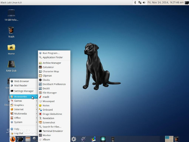 Computer screen black dog blue free wallpaper for desktop - medium preview image
