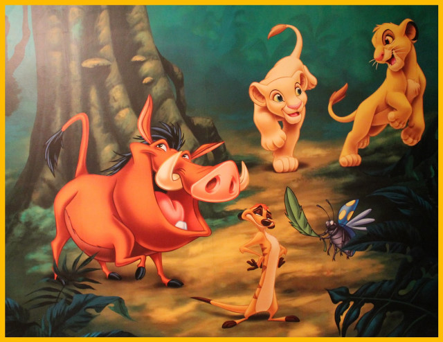 Lion jungle animals butterfly bug free wallpaper for desktop - medium preview image