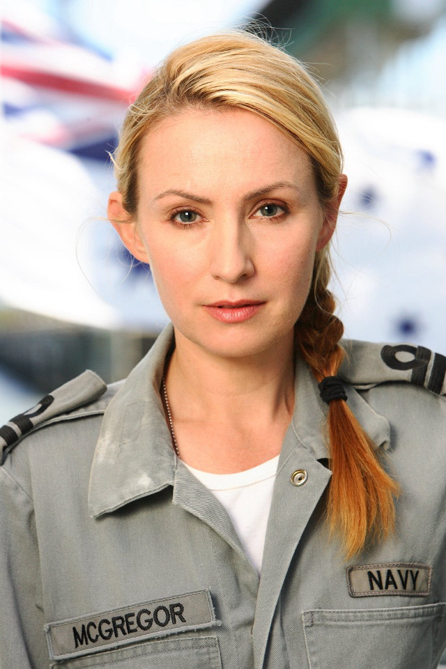 Woman uniform braid portrait blue free wallpaper for mobile - medium preview image