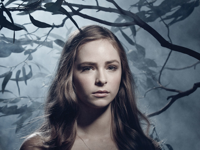 Woman long hair tree branch free wallpaper for desktop - medium preview image