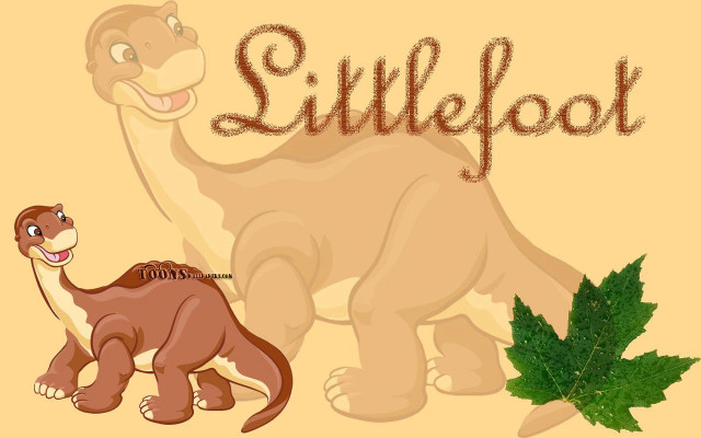 Dinosaur leaf stillfoot cartoon image free wallpaper for desktop - medium preview image