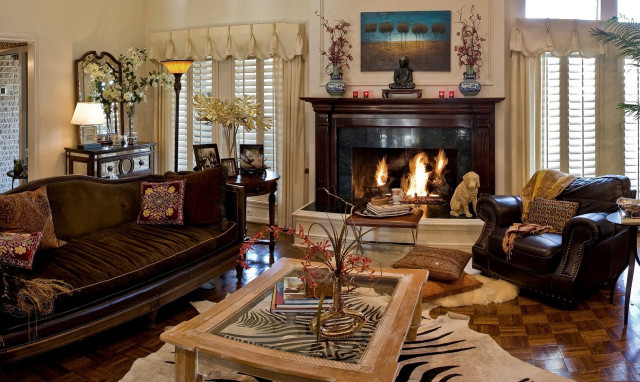 Living room fireplace couch chair #5 free wallpaper for desktop - medium preview image