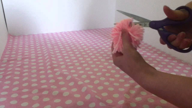 Person cutting pink pom polka free wallpaper for desktop - medium preview image
