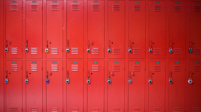 Red lockers different locks red free wallpaper for desktop - medium preview image