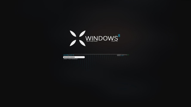 Black background white window logo free wallpaper for desktop - medium preview image