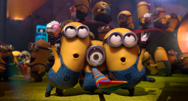 Minions despicable me2 pastel blurry free wallpaper for desktop - medium preview image