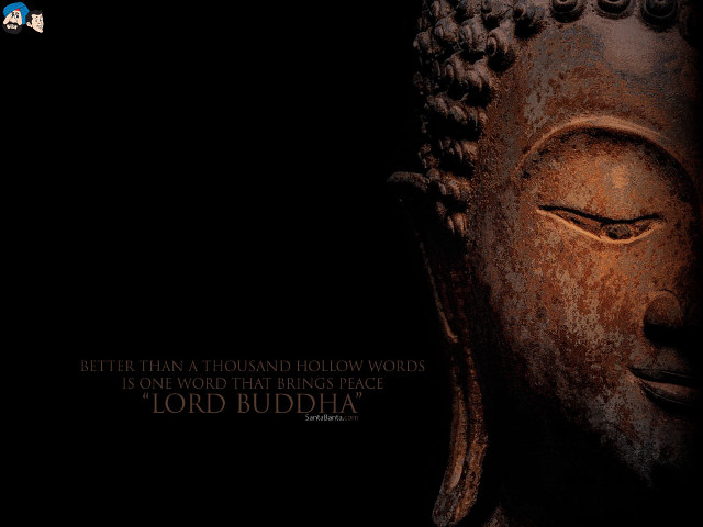 Buddha statue quote inspiration peace #4 free wallpaper for desktop - medium preview image