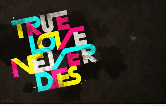 True love never dies colorful #2 free wallpaper for desktop - medium preview image