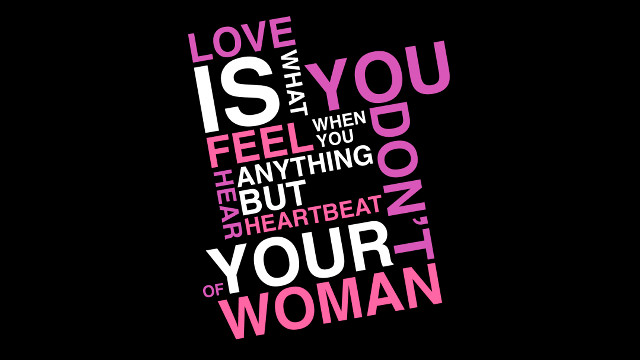 Love is typographic pink white #4 free wallpaper for desktop - medium preview image