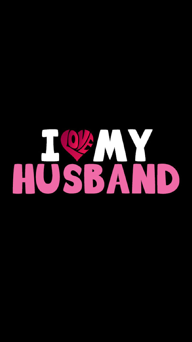 I love my husband black free wallpaper for mobile - medium preview image