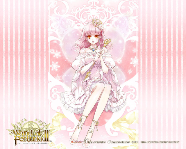 Girl pink dress flower background free wallpaper for desktop - medium preview image