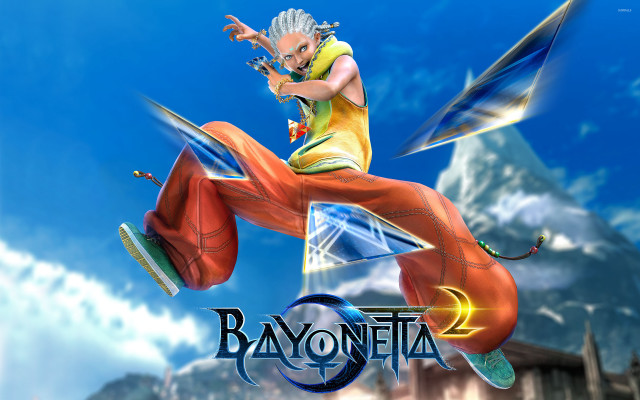 Man yellow shirt flying sword free wallpaper for desktop - medium preview image