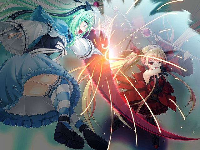 Anime fight fireworks stars background free wallpaper for desktop - medium preview image