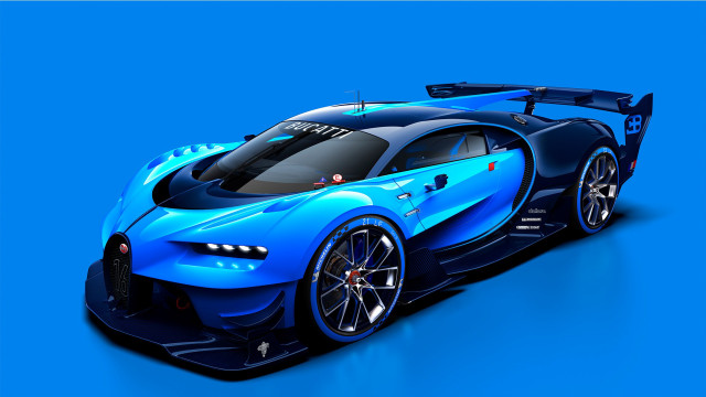 Blue sports car blue background free wallpaper for desktop - medium preview image