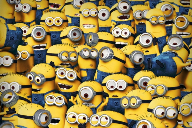 Minion faces bunch image pic free wallpaper for desktop - medium preview image