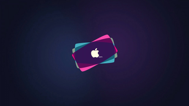 Computer apple logo purple background free wallpaper for desktop - medium preview image