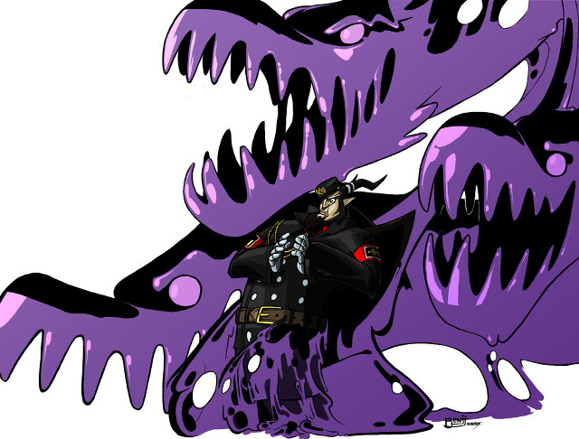 Purple monster black coat black free wallpaper for desktop - medium preview image