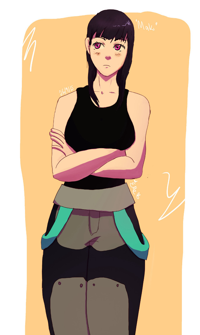 Woman arms crossed yellow background free wallpaper for mobile - medium preview image